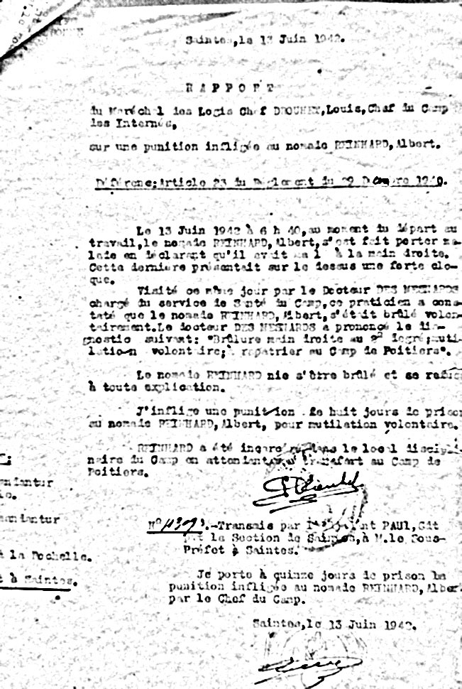Camps-Juifs-Saintes-punition-juin-1942