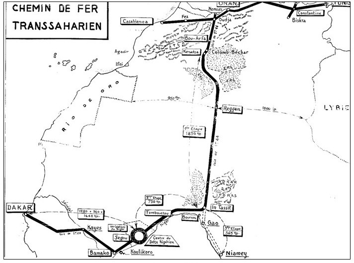 Transsaharian Railway Plan 1941